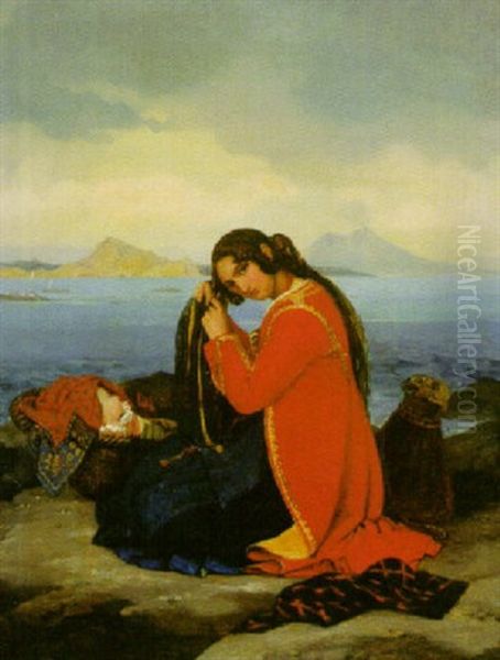 Femme De L' Ile De Procida Et Son Enfant - view 1