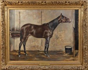 Portrait Du Cheval Merlin Ne En Gagnant Du Grand Prix De Deauville 1895