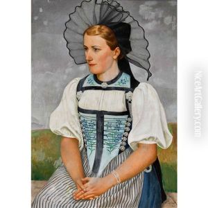 Berner Trachtenfrau by Paul Theophile Robert