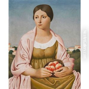 Fermiere Aux Peches by Paul Theophile Robert