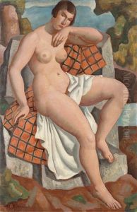 Nu Assis by Paul Theophile Robert