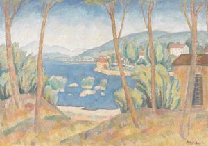Bord Du Lac De Neuchatel by Paul Theophile Robert