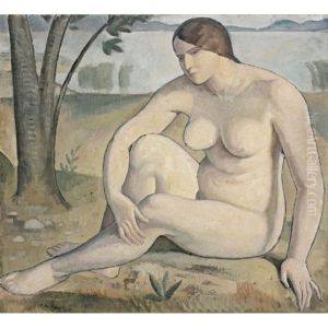 Grand Nu Assis (grand Nude Sitting) by Paul Theophile Robert