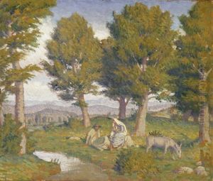 Ruhe Auf Der Flucht by Paul Theophile Robert