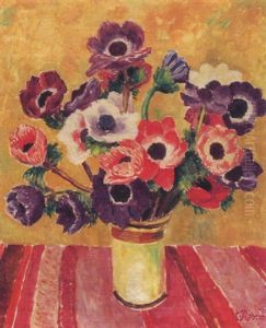 Stillleben Mit Anemonen
