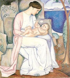 Mutter Und Kind by Paul Theophile Robert