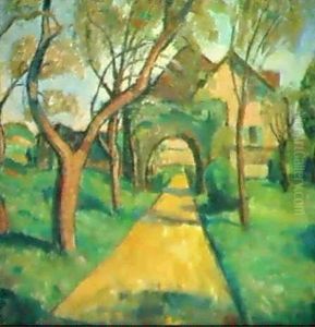 Gehoft Zwischen Baumen by Paul Theophile Robert