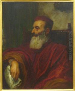 Portrait De Titien by Joseph Nicolas Robert-Fleury