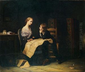Les Enfants De Louis Xvi Au Temple-1793 by Joseph Nicolas Robert-Fleury