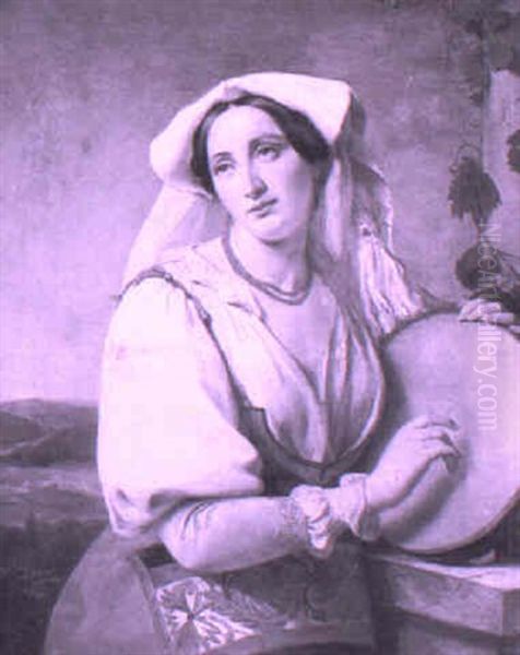 Italian Tamborine Girl - view 1