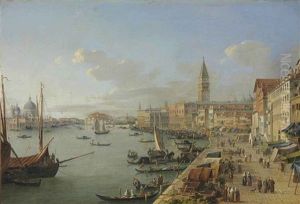 A View Of Venice With The Doge's Palace, Saint Mark's Campanile And Santa Maria Della Salute A View Of Venice With The Doge's Palace, Saint Mark's Campanile And Santa Maria Della Salute