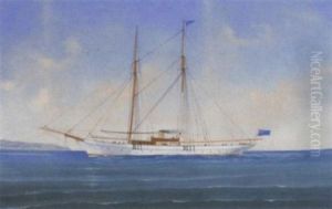 A Steam Yacht Of The Royal Northern Yacht Club by Luigi Roberto