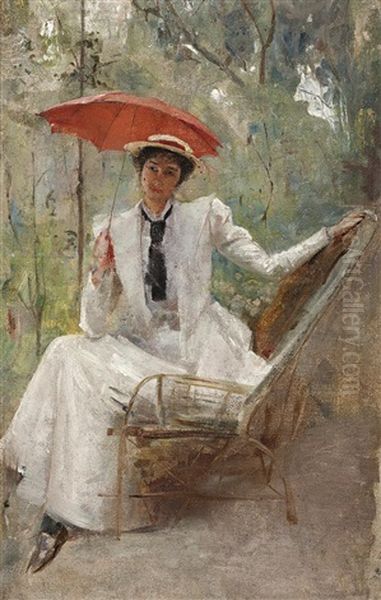 Lady With A Parasol - view 1