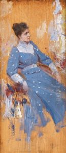 The Blue Dress by Tom Roberts