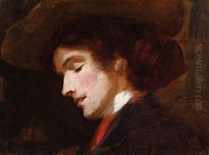 Portrait Of Eileen (coastal Landscape, Verso; 2 Works) by Tom Roberts