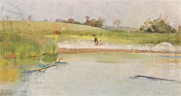 A Quiet Stream, Heidelberg - view 1