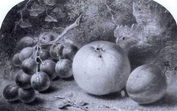 Still Life Of Grapes, Berries, A Plum And An Apple - view 1