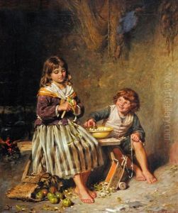 Helping Mother by Edwin Thomas Roberts