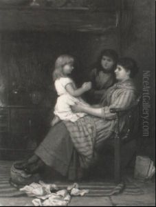 An Evening By The Fireside by Edwin Thomas Roberts