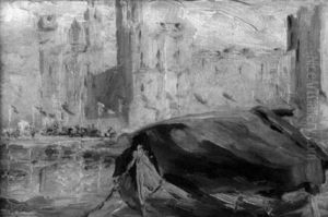 Carnarvon Castle, Wales by Elizabeth Wentworth Roberts