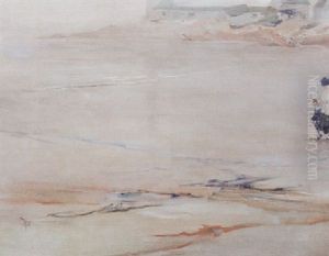 Morning Quiet (figures On A Beach) by Elizabeth Wentworth Roberts