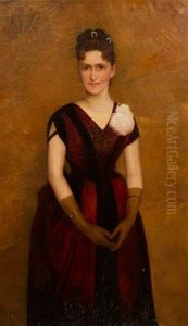 Portait Of A Woman by Ellis William Roberts