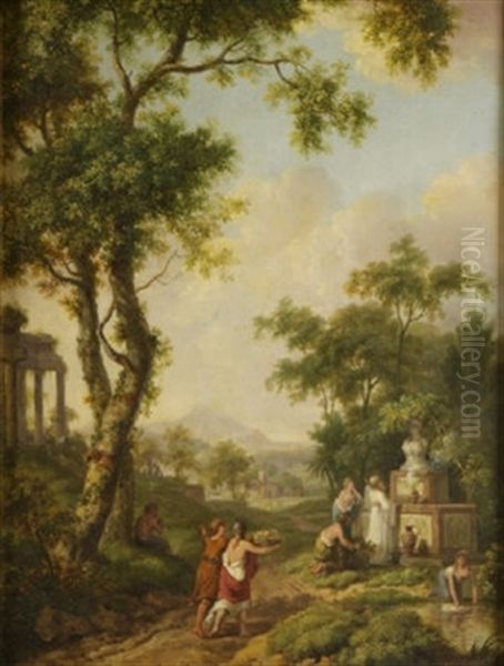 Classical Landscape With Figures - view 1