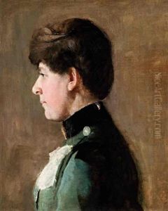 Portrait Of A Lady by Thomas William Roberts