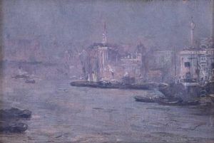 Pool Of London by Thomas William Roberts