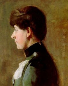 Portrait Of Lady by Thomas William Roberts