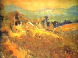 Tasmanian Landscape by Thomas William Roberts