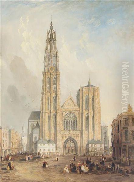 Abbeville Cathedral, 1840 - view 1