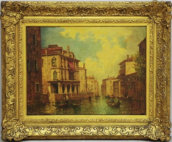 Scorcio Veneziano Con Palazzi, Canali E Gondole - view 1