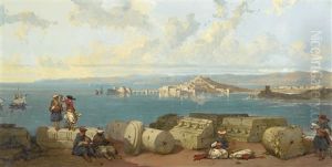 Sidon Looking Towards The Range Of Lebanon