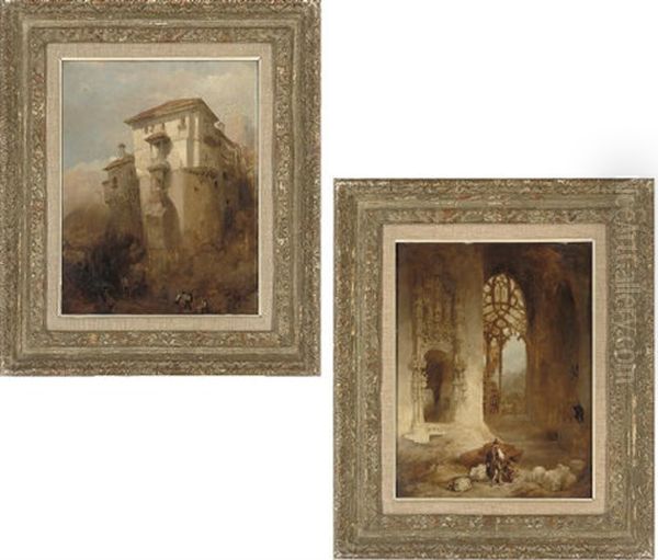 The Convent Of The Carmelites, Burgos (+ On The Darro, Grenada; Pair) - view 1