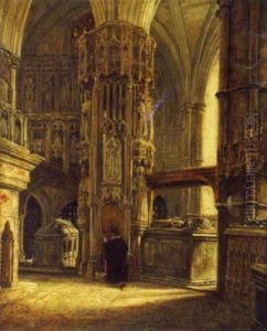 Interieur D'une Cathedrale Gothique