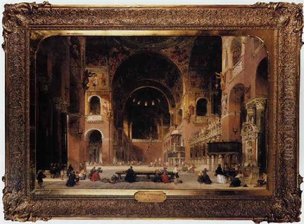 Interior Of The Church Of St. Marc At Venice - view 1