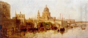 A View On The Thames by David Roberts