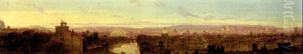 A Panorama Of Rome From Mount Onofrio - view 1