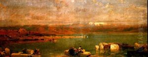 The Ruins Of Tiberias On The Sea Of Galilee