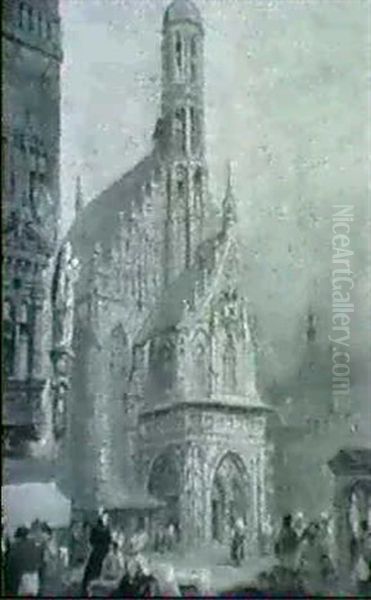 Zwei Stadtansichten In Der Normandie - view 1