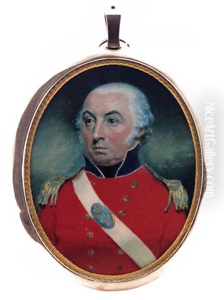 Portrait Miniature Of General Atkinson Of The 2nd Royal Surrey Militia (1777-1845) - view 1