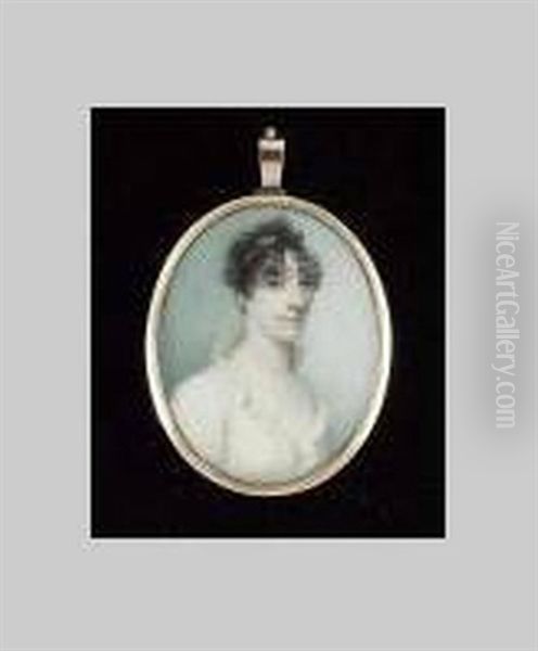 A Lady Wearing Whitre Dress With Frilled Collar - view 1