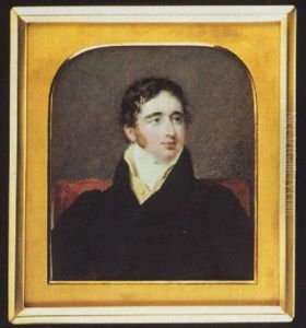 A Gentleman, (sir Oliver Farrer?) Wearing Dark Brown Coat, Pale Yellow Waistcoat And White Stock by Andrew Robertson