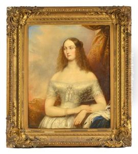 Portrait Presume De La Grande-duchesse Olga Nikolaevna (1822-1892) by Christina Robertson