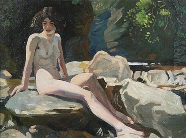 Study Of Anne Finlay Seated - view 1