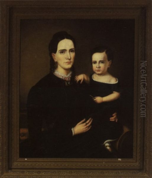 Portrait Of Mrs. George M. Chishelm And Her Daughter - view 1