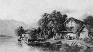 Lake Scene With Figures Lake Scene With Figures