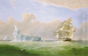 Aurora Navigating The Ice Floes by Thomas Robertson