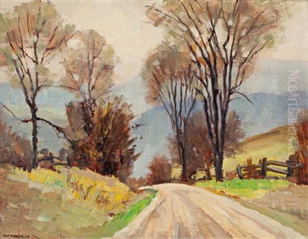 The Valley Road, April - view 1